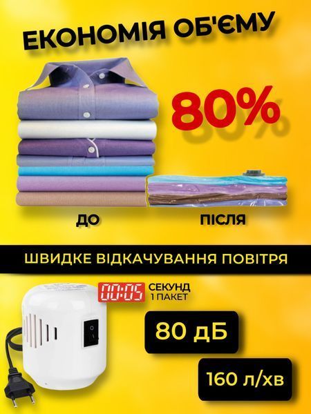 Побутовий міні вакуумний насос для вакуумних пакетів для одягу 2186748622 фото