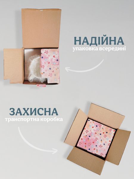 Чашка з блюдцем 300 мл біла керамічна з квітами для кави чаю латте капучино 2505151284 фото