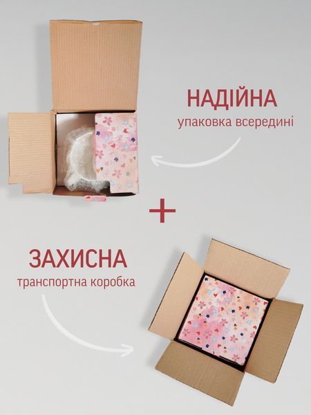Чашка 300 мл з блюдцем біла кераміка з сердечками для чаю кави капучіно латте 2505152071 фото